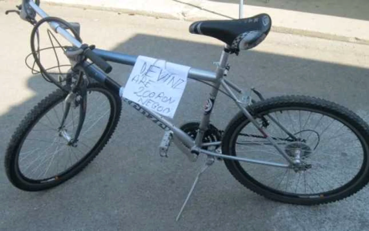 Bicicletă furată, la vânzare în Piaţa Flavia