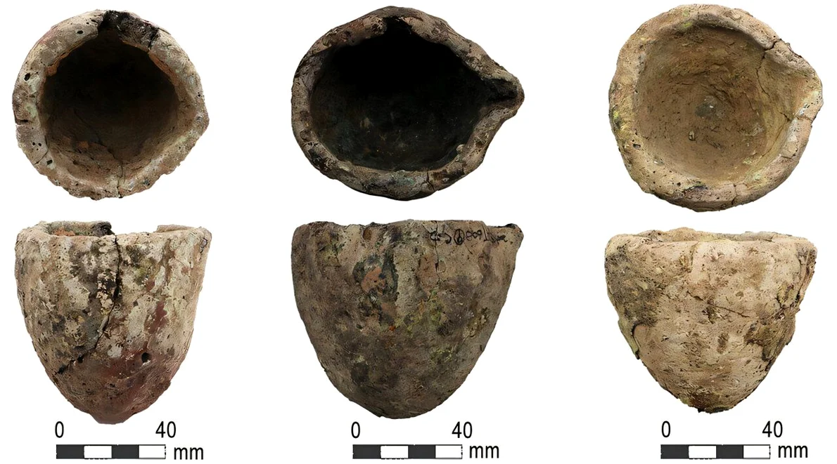 Creuzete descoperite la Guangzhou (Hongyan Xiao et al, „Brass technology transmission via maritime routes: crucible evidence from southern China”, Antiquity, 2026)