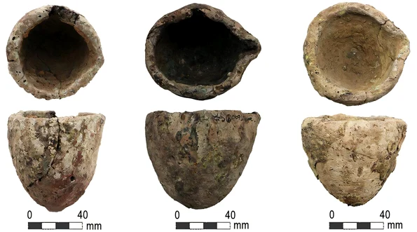Creuzete descoperite la Guangzhou (Hongyan Xiao et al, „Brass technology transmission via maritime routes: crucible evidence from southern China”, Antiquity, 2026)
