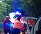 Accident în Parcul Naţional Cozia - Vâlcea - o maşină cu patru copii s-a răsturnat într-o prăpastie lângă Mănăstirea Stânişoara Foto Adevărul