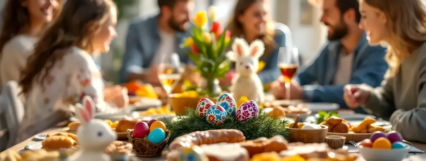 Masă festivă de Paște în familie alături de prieteni Sursă wiekanocnerecepty.pl jpg