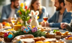 Masă festivă de Paște în familie alături de prieteni Sursă wiekanocnerecepty pl jpg