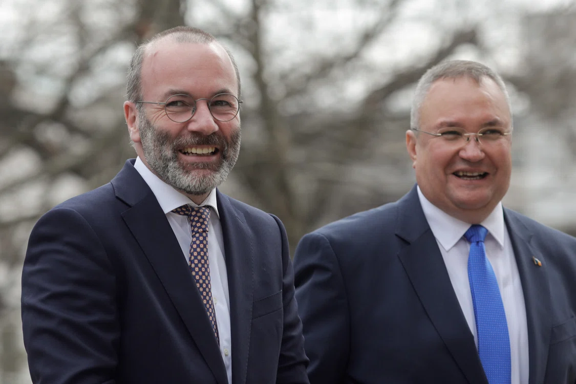 Manfred Weber și Nicolae Ciucă FOTO Inquam photos