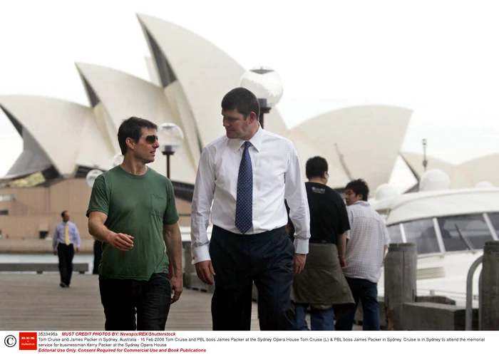 Tom Cruise and James Packer in Sydney, Australia   16 Feb 2006 jpeg