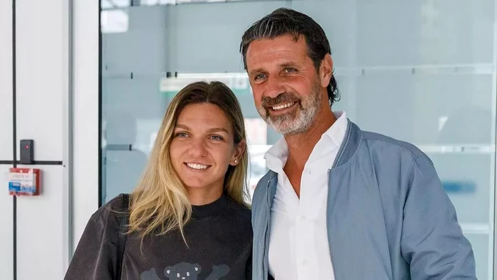 Simona și antrenorul ei, Patrick Mouratoglou. Foto Instagram Simona Halep