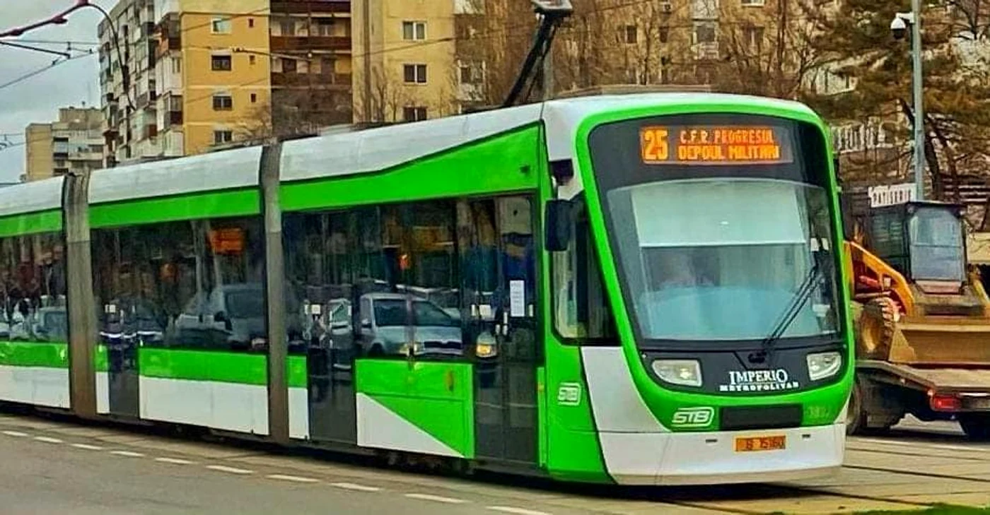 Tramvaiul 25 va circula pe ambele sensuri ale Bulevardului Timișoara FOTO: Facebook/Nicușor Dan