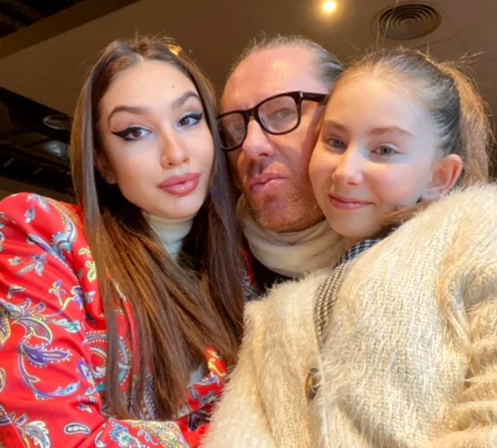 Naistul Nicolae Voiculeț, alături de noua soție și fiica sa, Maria Sursa: Facebook