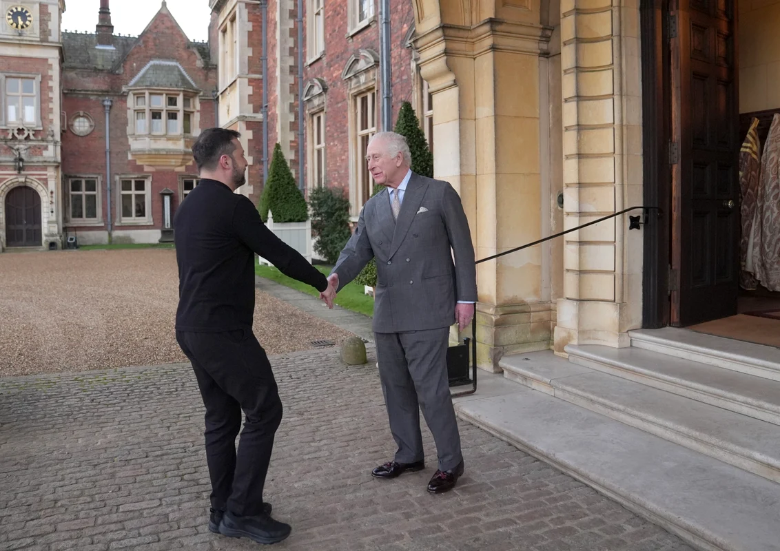 Regele Charles l a primit pe Zelensky la Sandringham, Profimedia