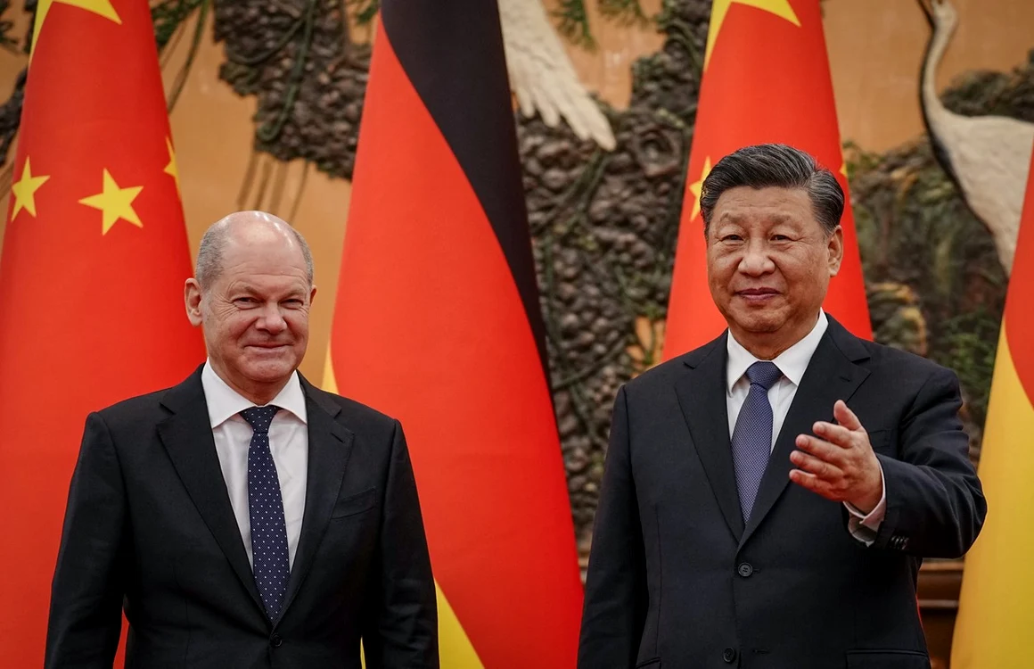 Cancelarul german Olaf Scholz si presedintele chinez Xi Jinping FOTO Profimedia