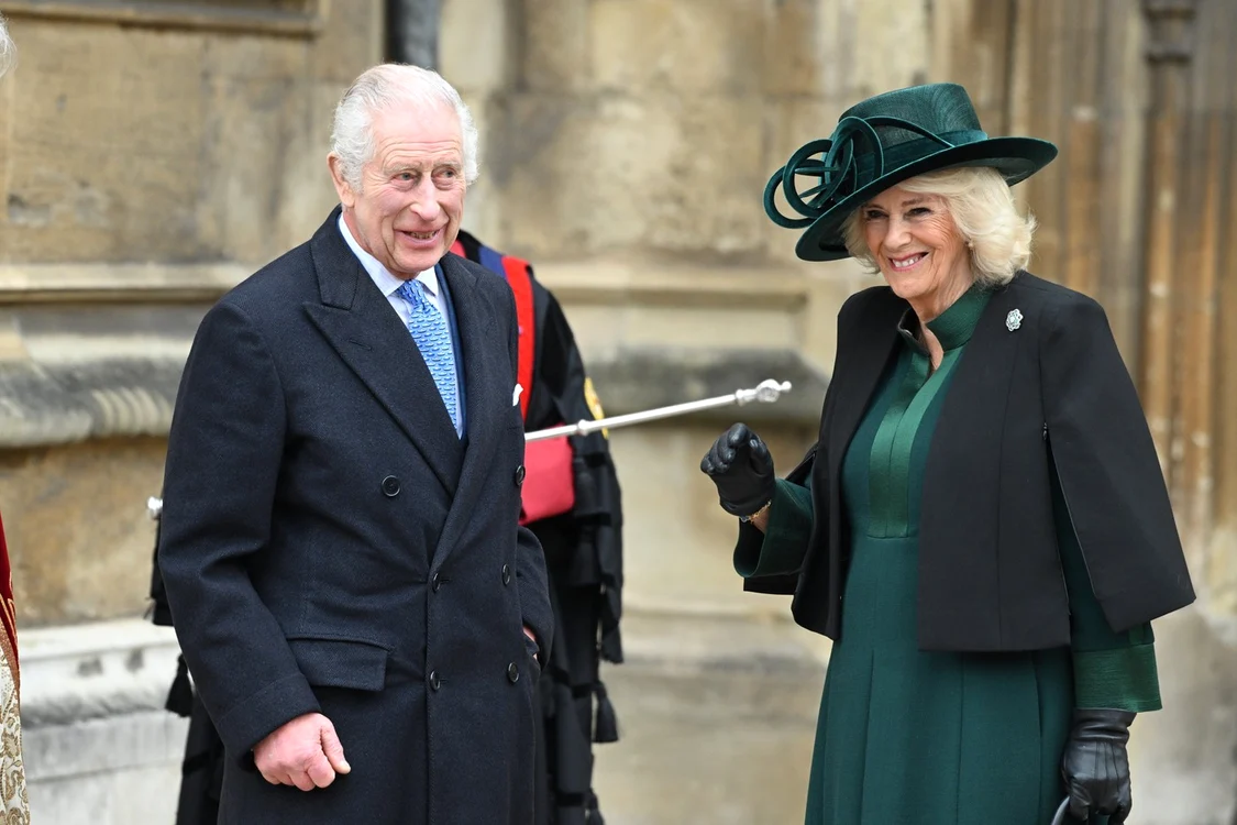 Regele Charles și Regina Camilla de Paște foto Profimedia (3) jpg