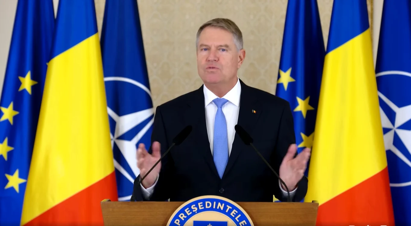 Klaus Iohannis Foto: video Facebook
