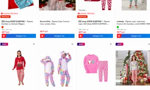 Pijamale hazlii de Crăciun pentru copii la ofertă pe eMAG Sursă eMAG jpg