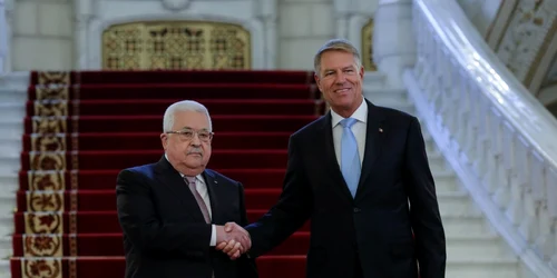 Presedinte Klaus Iohannis primire Presedinte Palestina Mahmoud Abbas Palatul Cotroceni 19 iulie 2022 FOTO Inquam Photos / George Călin