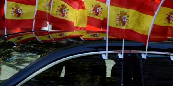 Proteste la Madrid Spania împotriva COVID-19 FOTO EPA-EFE