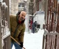 Călin Goia de la Voltaj a făcut “soundcheck-ul” în zăpadă, dând la lopată