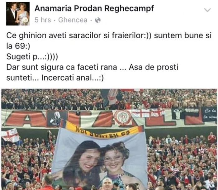 Anamaria Prodan a răspuns cu aceeaşi monedă 