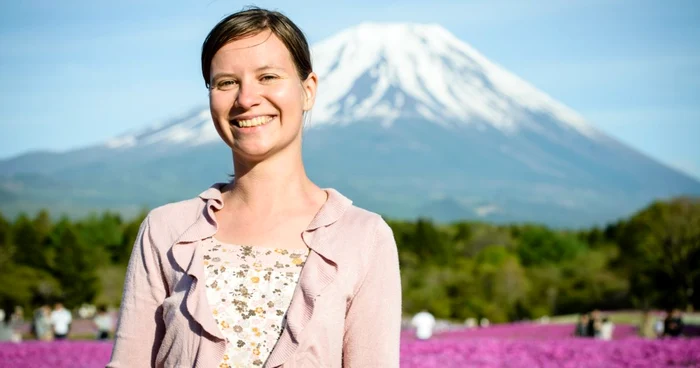 Aurora Simionescu, în Japonia     FOTO: Sachintha Gurudeniya