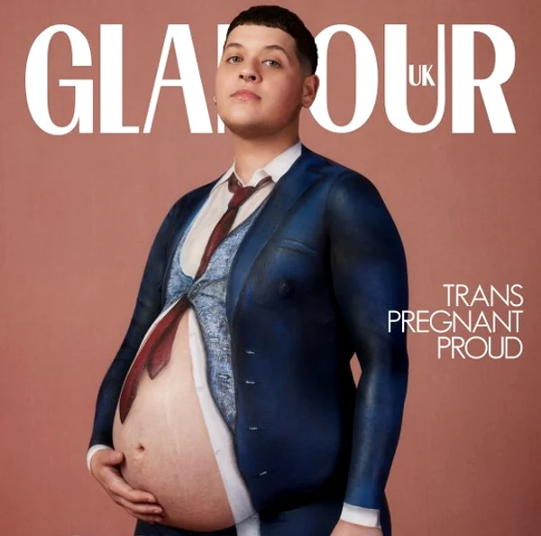 Logan Brown, un bărbat însărcinat FOTO Twitter Glamour UK