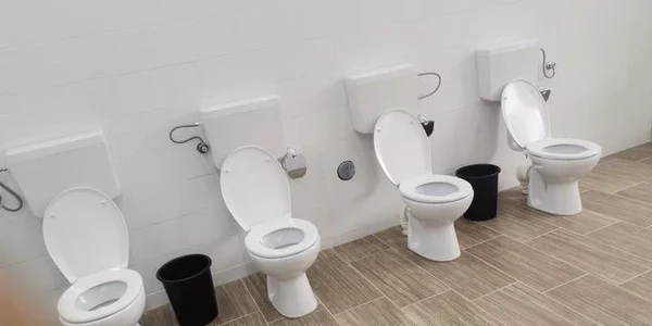 Toaletă „open space” la o școală din județul Gorj Foto Gorj Online jpg