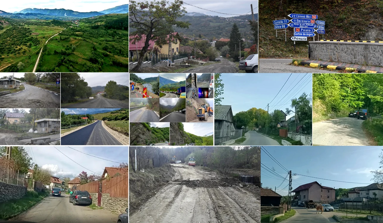 Alternativele Văii Oltului DN7 prin Țara Loviștei Foto Colaj jpg