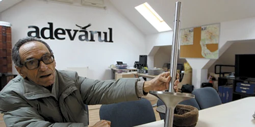 Vasile Vlăsceanu a adus torţa olimpică în redacţia „Adevărul“ din Timişoara