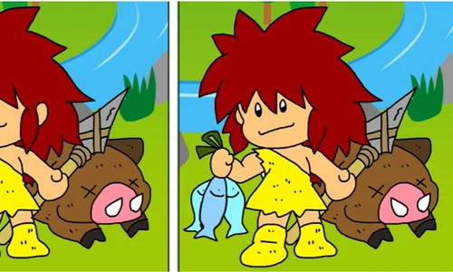 spot 3 differences in early man pictures jpg