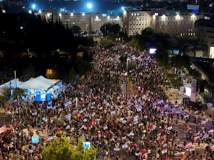 Protest Ierusalim împotriva lui Netanyahu, 17 iunie - Foto X