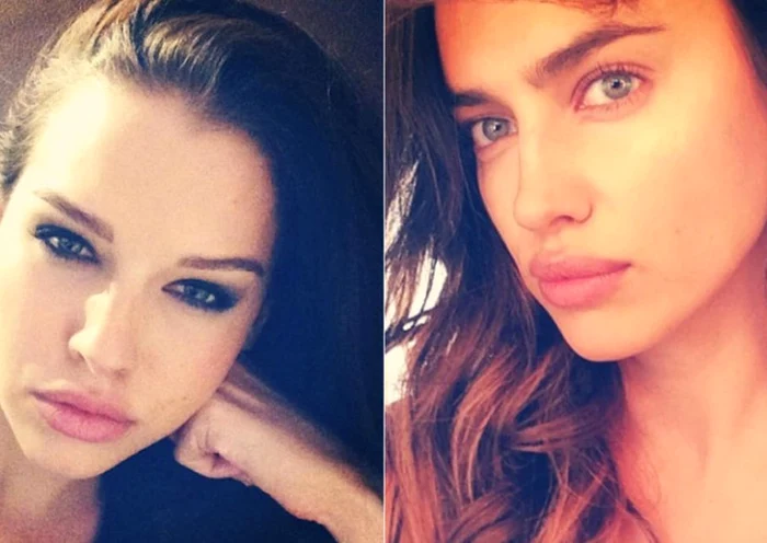 Iris Kavka (stânga) şi Irina Shayk