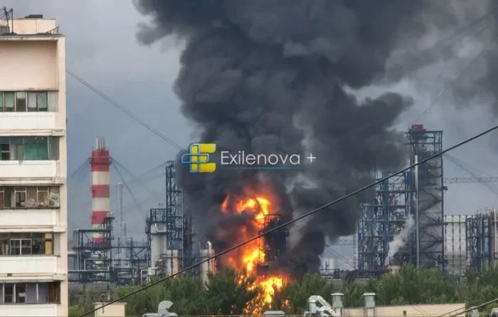 Rafinaria din Moscova lovită de drone/FOTO:X