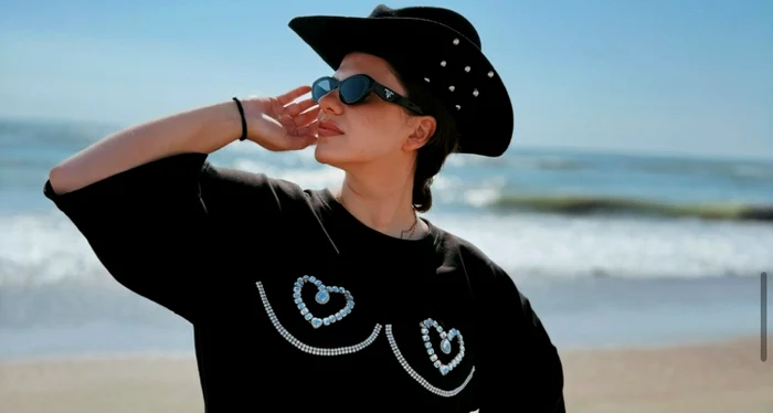 Cristina a fost și pe Litoralul românesc foto: arhiva personală 