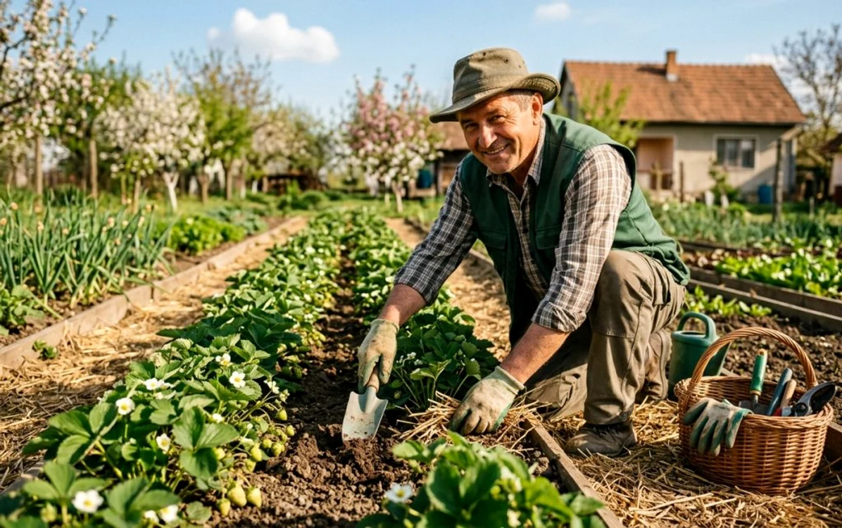 Cum trebuie să îngrijești corect căpșunile primăvara pentru o recoltă abundentă 