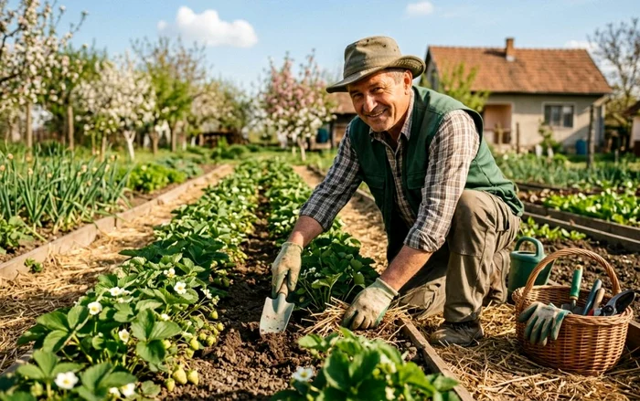 Cum trebuie să îngrijești corect căpșunile primăvara pentru o recoltă abundentă 