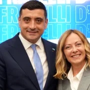 George Simion şi Giorgia Meloni, foto Facebook George Simion jpg