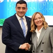George Simion şi Giorgia Meloni, foto Facebook George Simion jpg