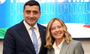 George Simion şi Giorgia Meloni, foto Facebook George Simion jpg