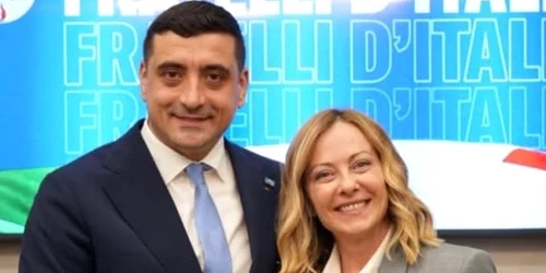 George Simion şi Giorgia Meloni, foto Facebook George Simion jpg