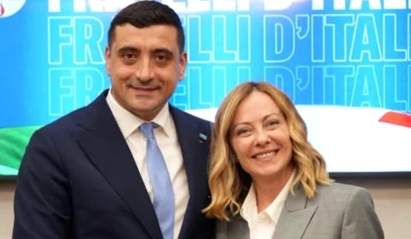 George Simion şi Giorgia Meloni, foto Facebook George Simion jpg