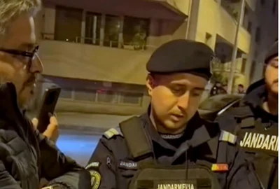 Jandarmul care l-a amendat pe Marian Rădună pentru marșul Colectiv FOTO Facebook 