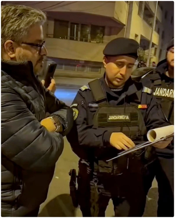 Jandarmul care l-a amendat pe Marian Rădună pentru marșul Colectiv FOTO Facebook 