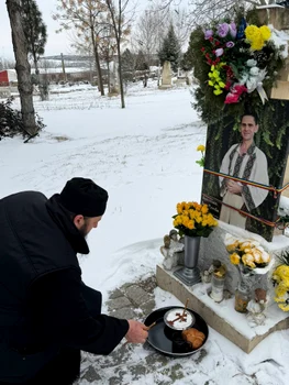 Imagine de la mormântul lui Aurelian Preda / foto: arhiva personala