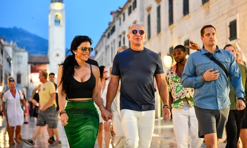 Jeff Bezos și logodnica Lauren Sanchez au sosit la Dubrovnik, Profimedia (3) jpg