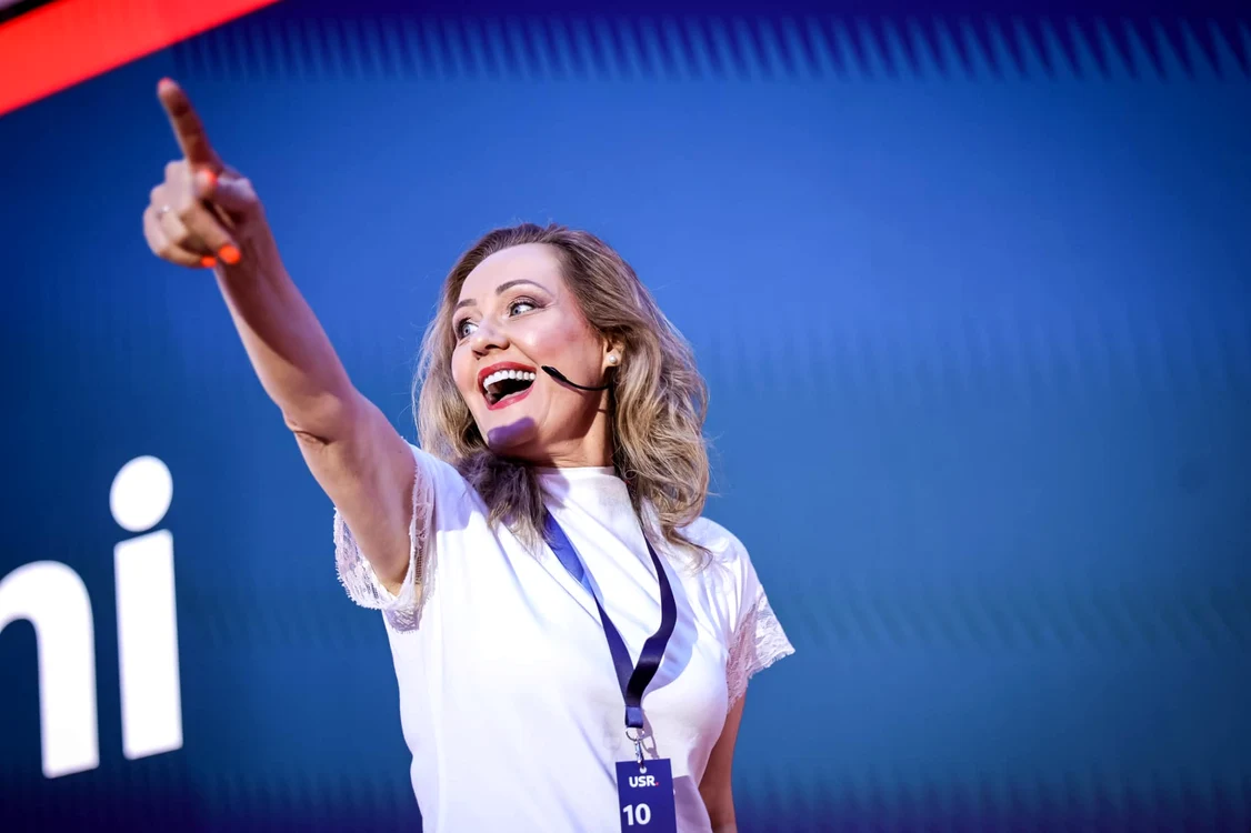 Elena Lasconi a fost aleasă și președinta USR în această săptămână FOTO USR
