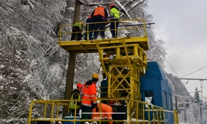 Intervenții CFR S A  în noaptea de 17 18 februarie 2026 FOTO Facebook CFR Infrastructura