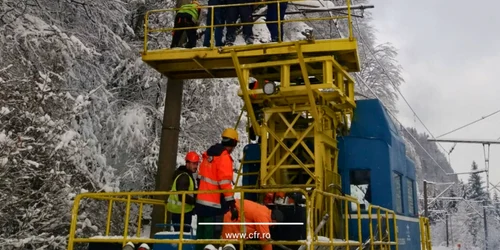 Intervenții CFR S A  în noaptea de 17 18 februarie 2026 FOTO Facebook CFR Infrastructura