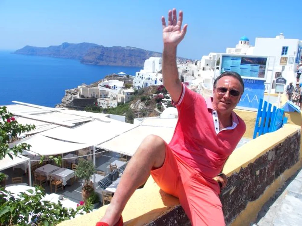 Gheorghe Nichita, în timpul unei vacanţe petrecute în Grecia