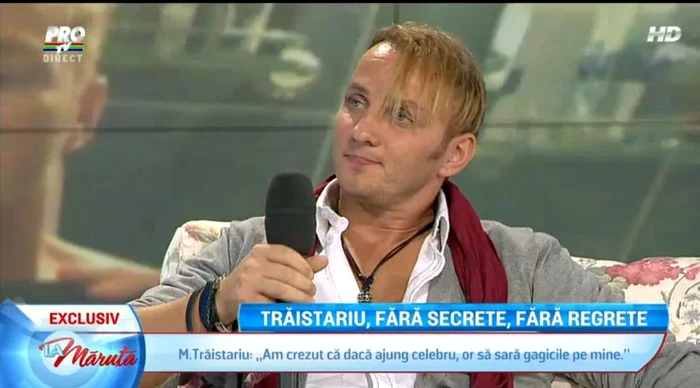 Mihai în platoul emisiunii lui Cătălin Măruţă