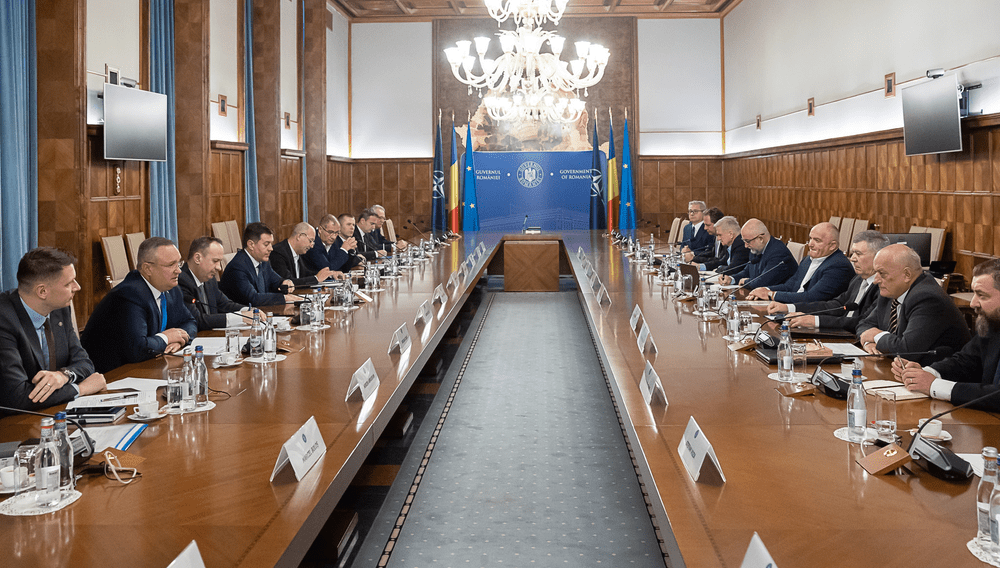 Ciucă, discuție cu delegația Asociației Naționale a Exportatorilor și Importatorilor din România