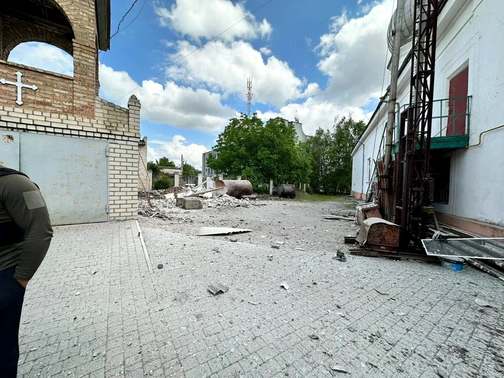 Biserică din regiunea Herson bombardată de ruși FOTO Twitter