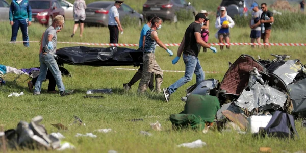 cinci morti dupa ce un avion s-a prabusit in regiunea Kemerovo  din rusia. foto profimedia