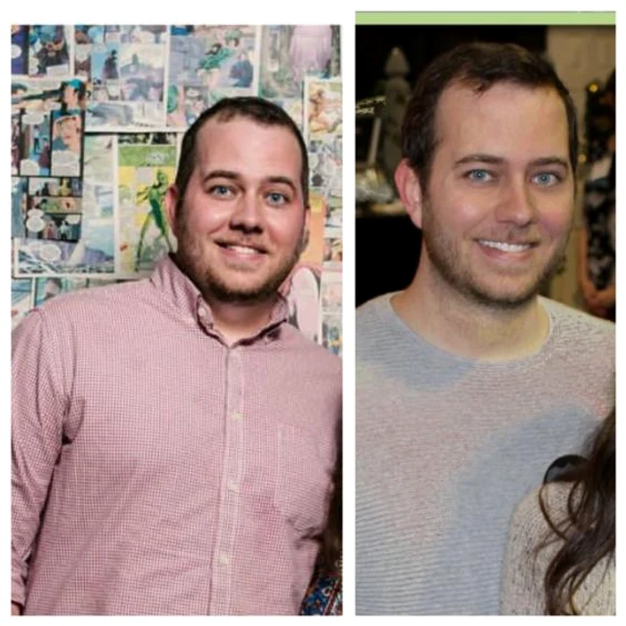 Marcus, înainte și după ce a slăbit 16 kilograme în doar două luni